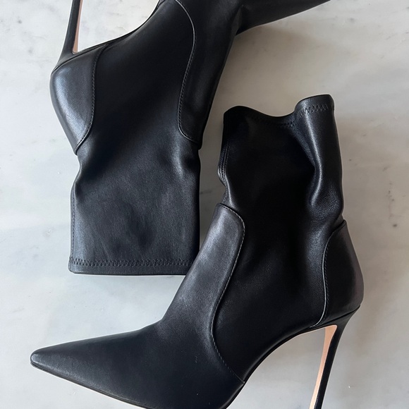Stuart Weitzman Black Heeled Boots 9